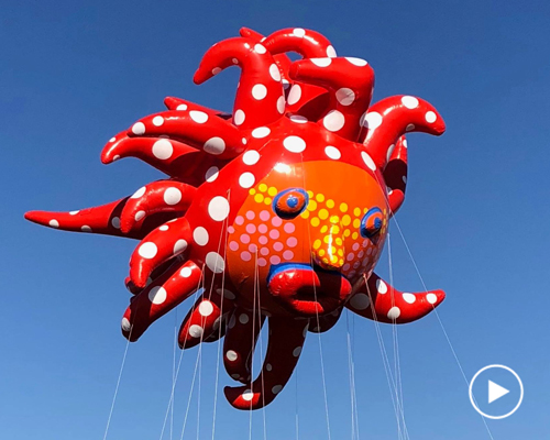 yayoi kusama joins macy’s thanksgiving day parade with giant polka-dot balloon