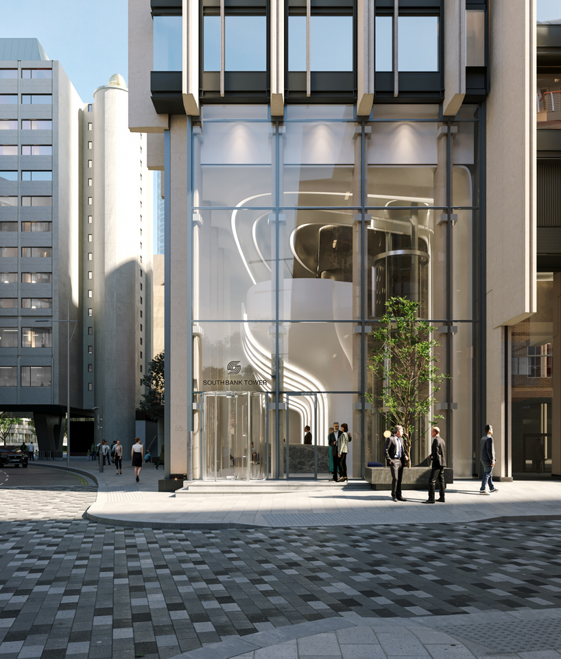 zaha hadid architects to digitally sculpt london's southbank tower lobby