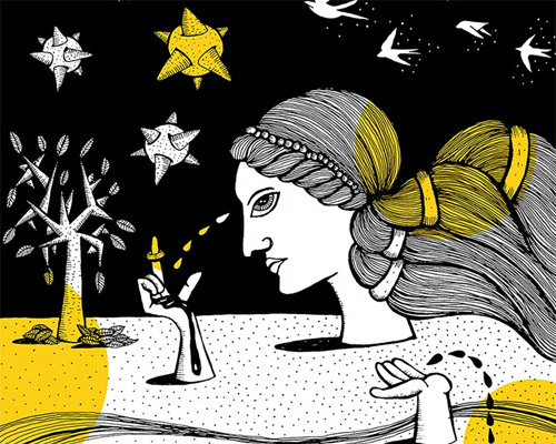 maru ceballos translates dante's 'divine comedy' into striking illustrations