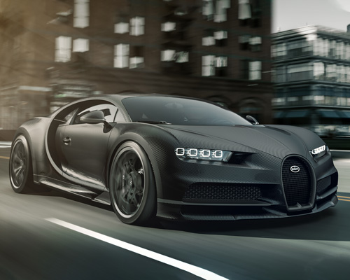 bugatti chiron unveils carbon-clad special edition 'noire' edition