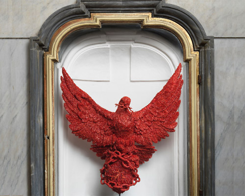 jan fabre creates coral sculptures for historical pio monte chapel in naples
