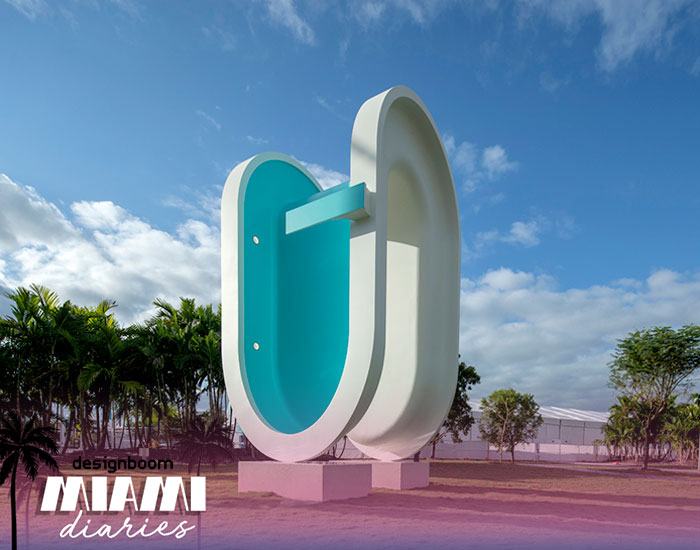 shaped like an inverted ‘U’, the pool is held up by two stone plinths ...