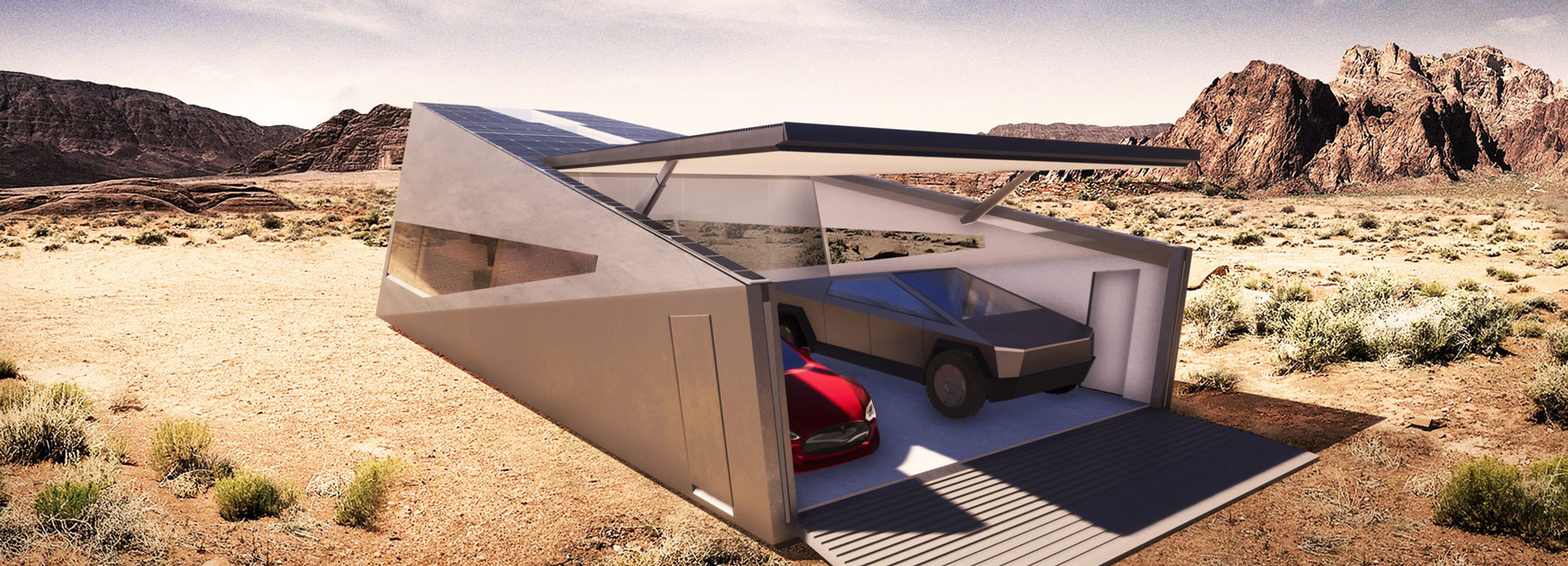The Cybunker Is An Off Grid Shelter Garage Designed To House