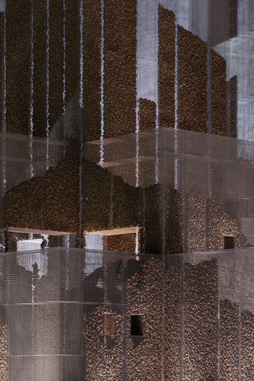 edoardo tresoldi + studio studio studio's wire mesh architectural fortress in saudi arabia