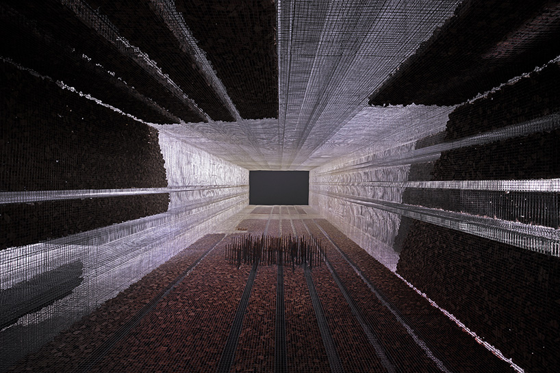 edoardo tresoldi + studio studio studio's wire mesh architectural fortress in saudi arabia