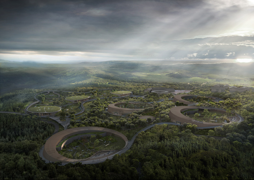 EID architecture designs four 'panda pavilions' for chengdu research and breeding center designboom