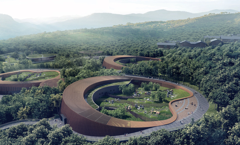 EID architecture designs four 'panda pavilions' for chengdu research and breeding center designboom