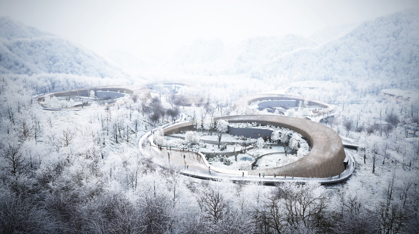 EID architecture designs four 'panda pavilions' for chengdu research and breeding center designboom