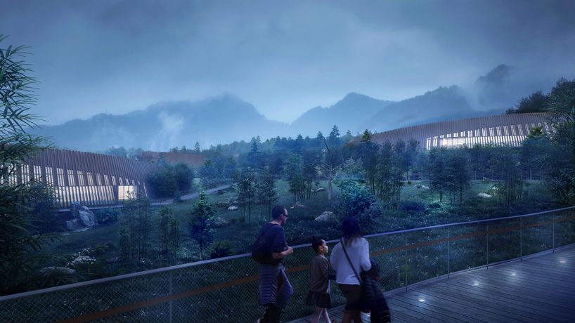 EID architecture designs four 'panda pavilions' for chengdu research and breeding center designboom