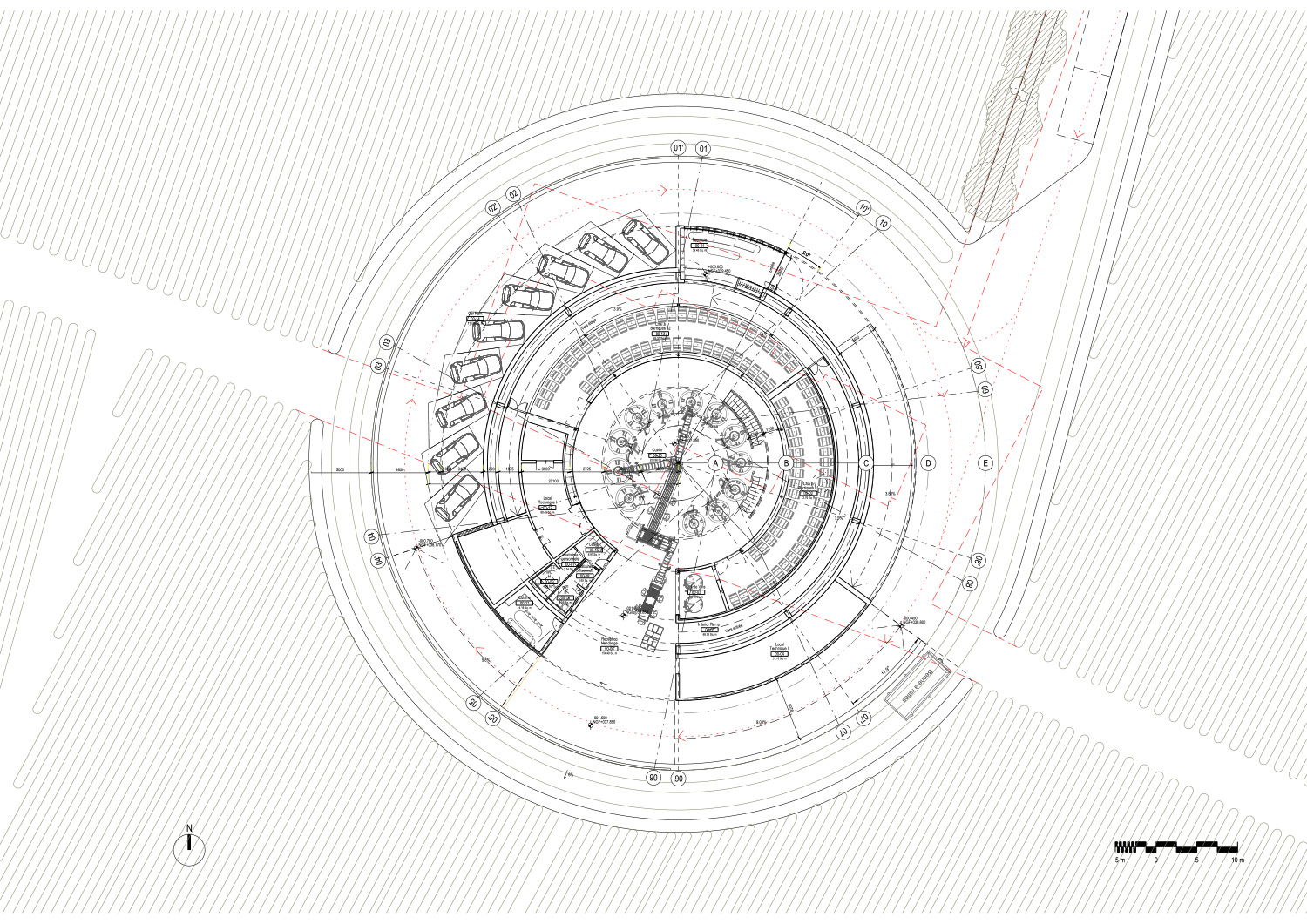 foster + partners plans domed winery that blends with bordeaux's rolling landscape - 4