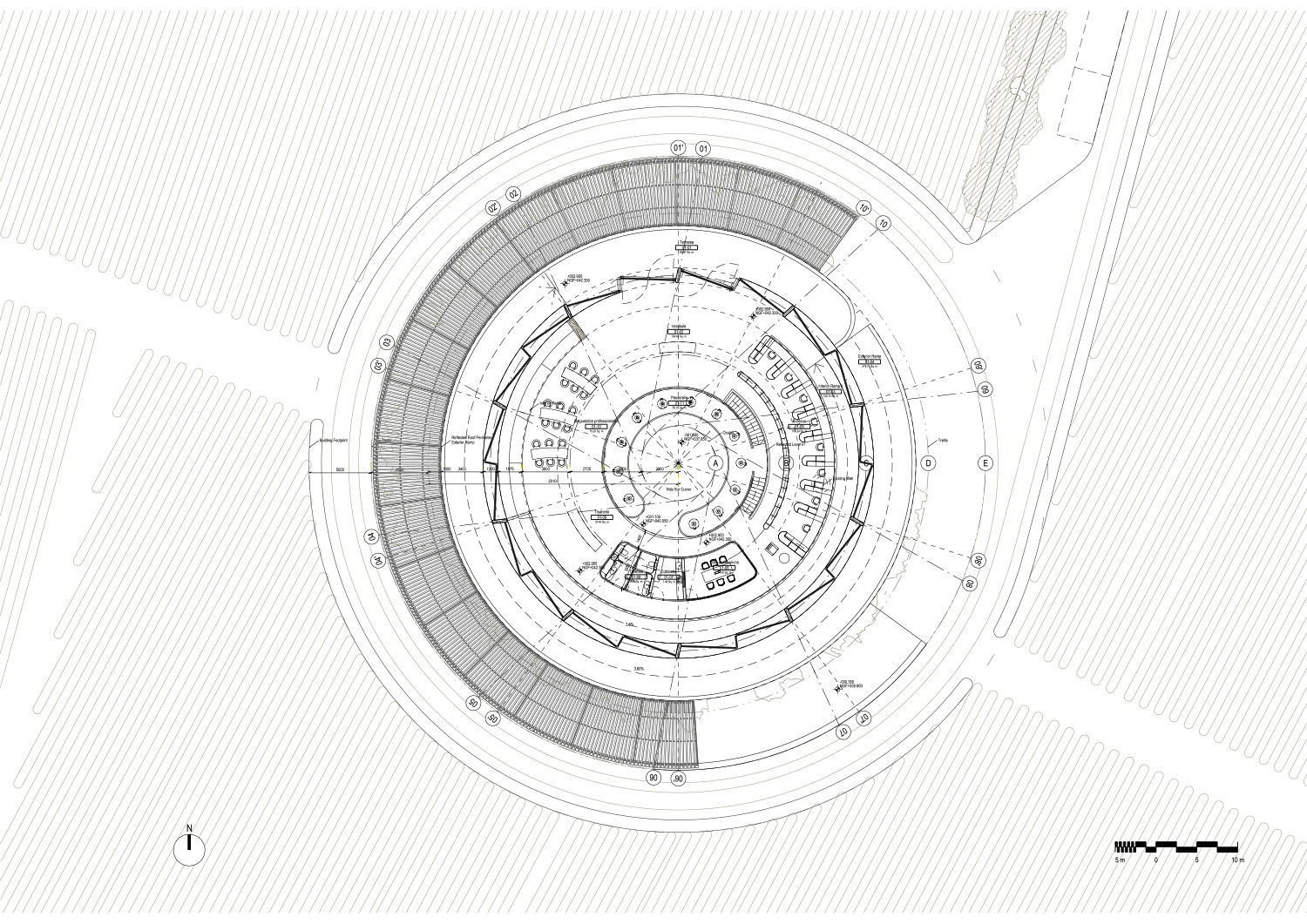 foster + partners plans domed winery that blends with bordeaux's rolling landscape - 5