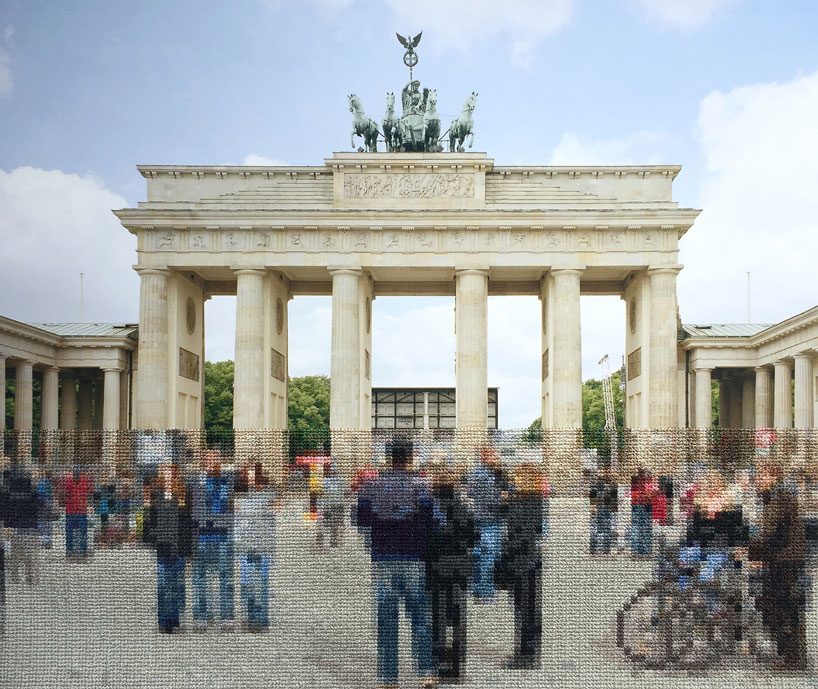 hand-stitched photographs mimic the berlin wall divide 30 years after its fall - 7