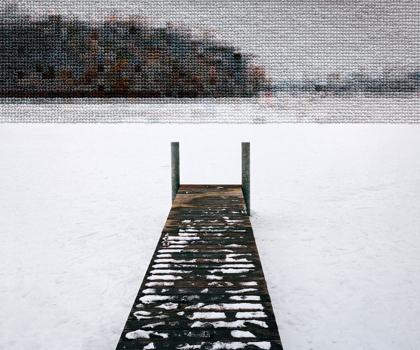 hand-stitched photographs mimic the berlin wall divide 30 years after its fall - 2
