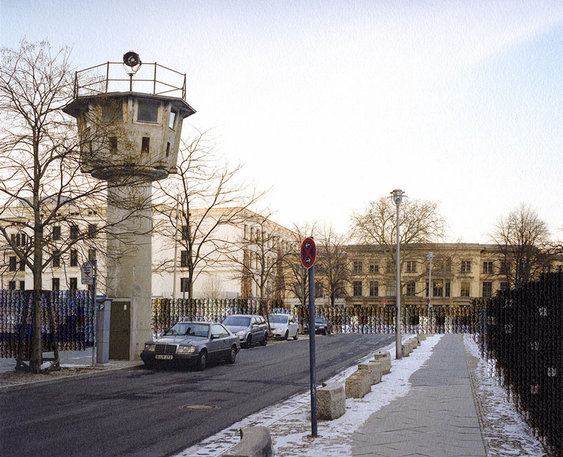 hand-stitched photographs mimic the berlin wall divide 30 years after its fall - 1