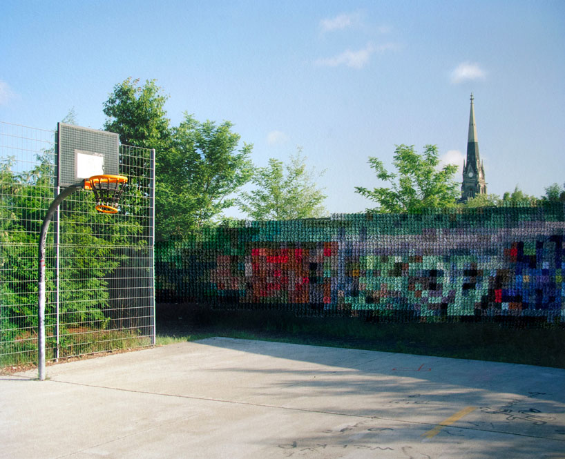 hand-stitched photographs mimic the berlin wall divide 30 years after its fall - 6