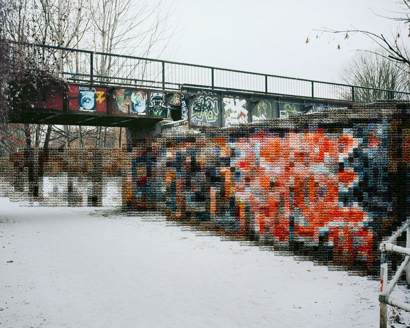 hand-stitched photographs mimic the berlin wall divide 30 years after its fall - 3