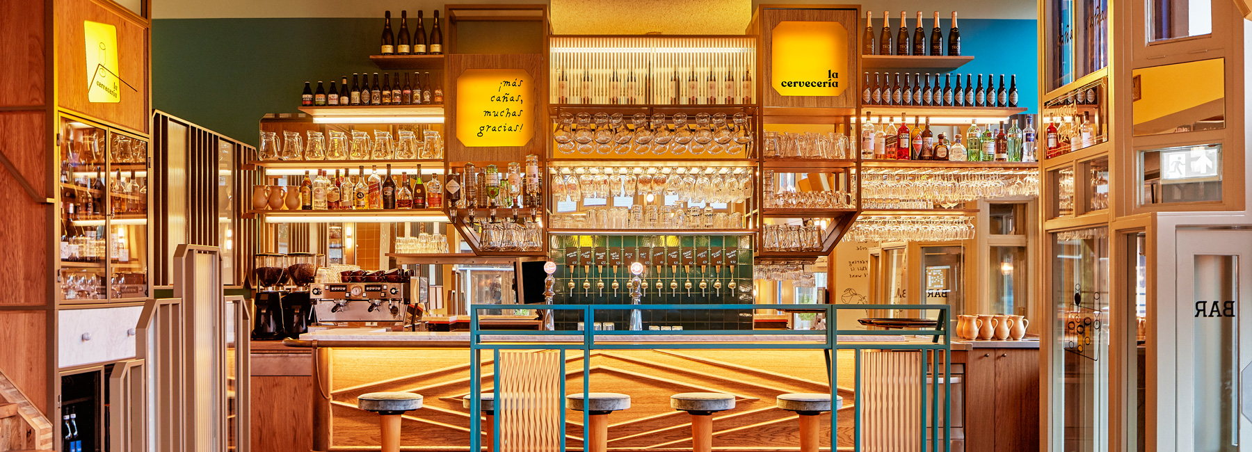 studio modijefsky draws from traditional spanish bars for la cervecería