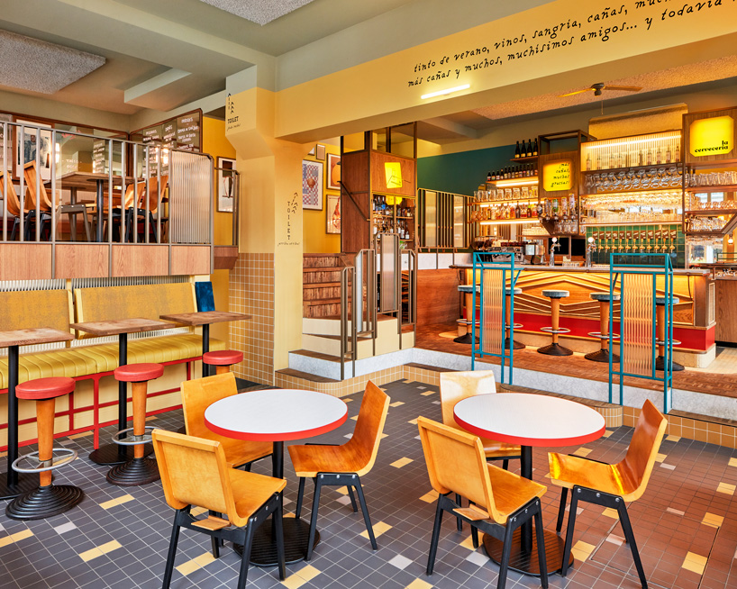 studio modijefsky draws from traditional spanish bars for la cervecería in amsterdam