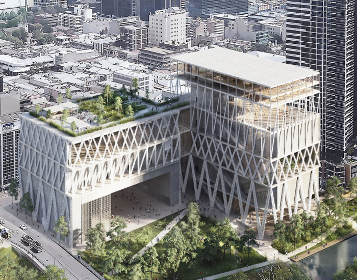 the winning design seeks to reconnect the river with the city, create