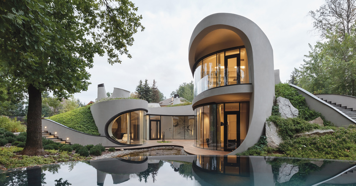 Niko Architect Weaves Organic Futuristic House Into Artificial