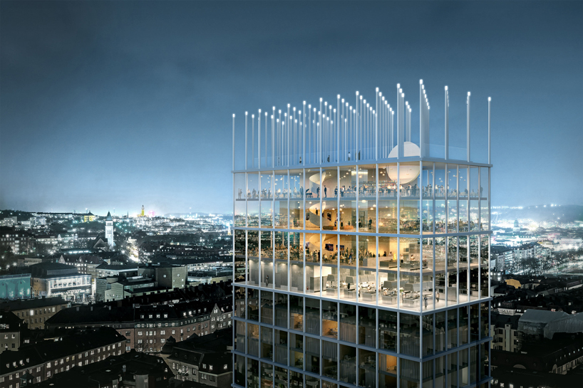 +one tower by tham & videgård wins competition for new hotel in gothenburg designboom