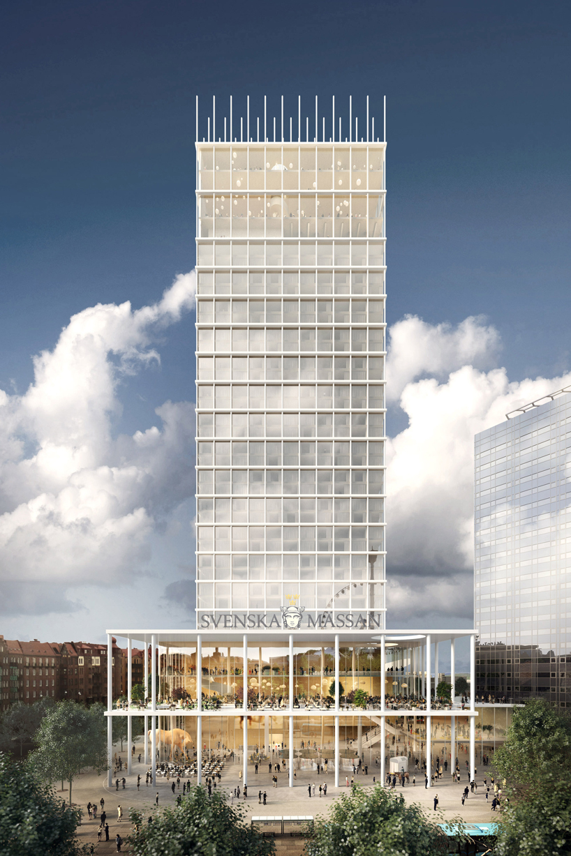 +one tower by tham & videgård wins competition for new hotel in gothenburg designboom