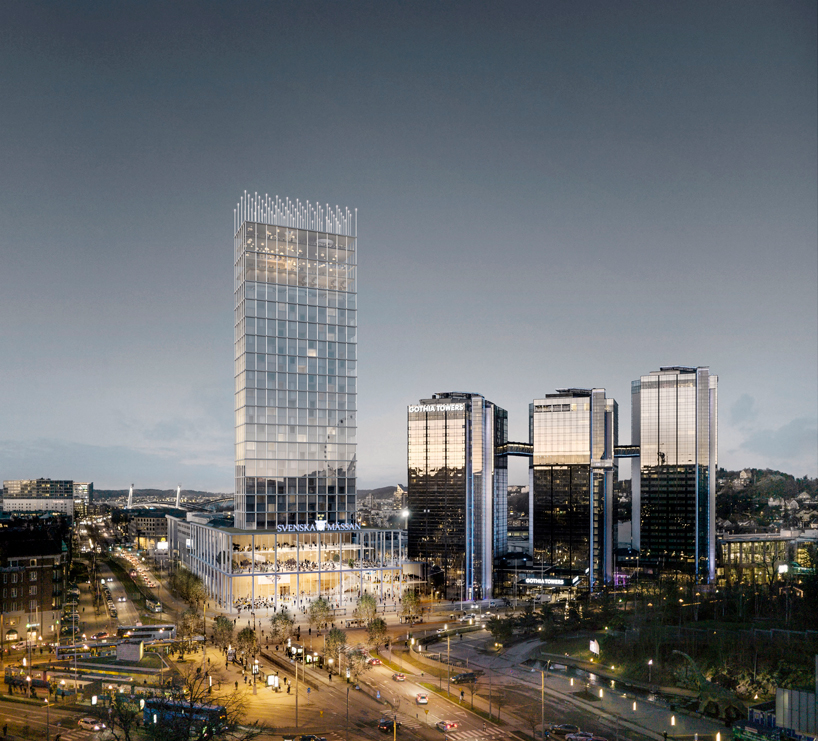 +one tower by tham & videgård wins competition for new hotel in gothenburg designboom