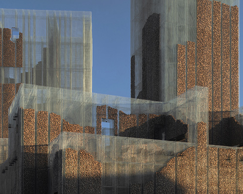 edoardo tresoldi + studio studio studio's wire mesh architectural fortress in saudi arabia
