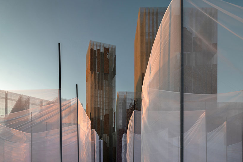 edoardo tresoldi + studio studio studio's gharfa wire mesh architectural fortress in saudi arabia