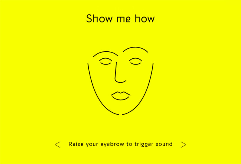 yuri suzuki's holiday card for pentagram makes music with your face