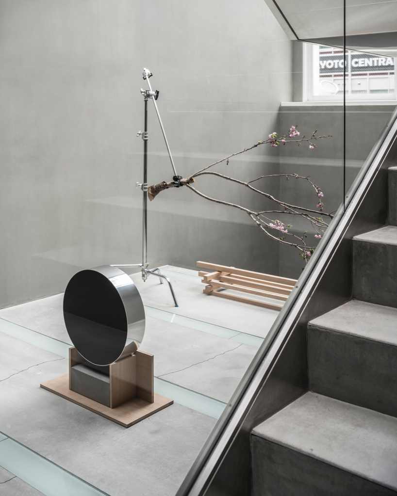 yusuke seki recycles used timber to create the bang & olufsen pop-up store in kyoto designboom