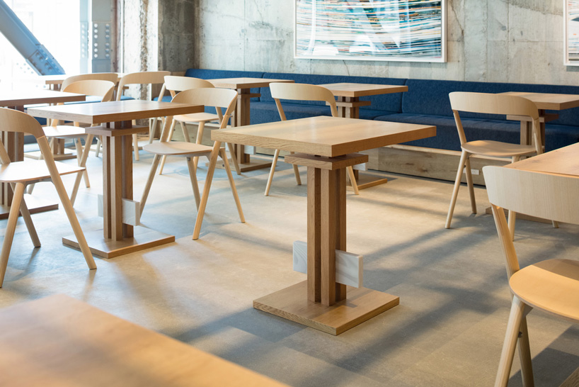 yusuke seki tops kumu hotel in kanazawa, japan, with timber grid ceiling