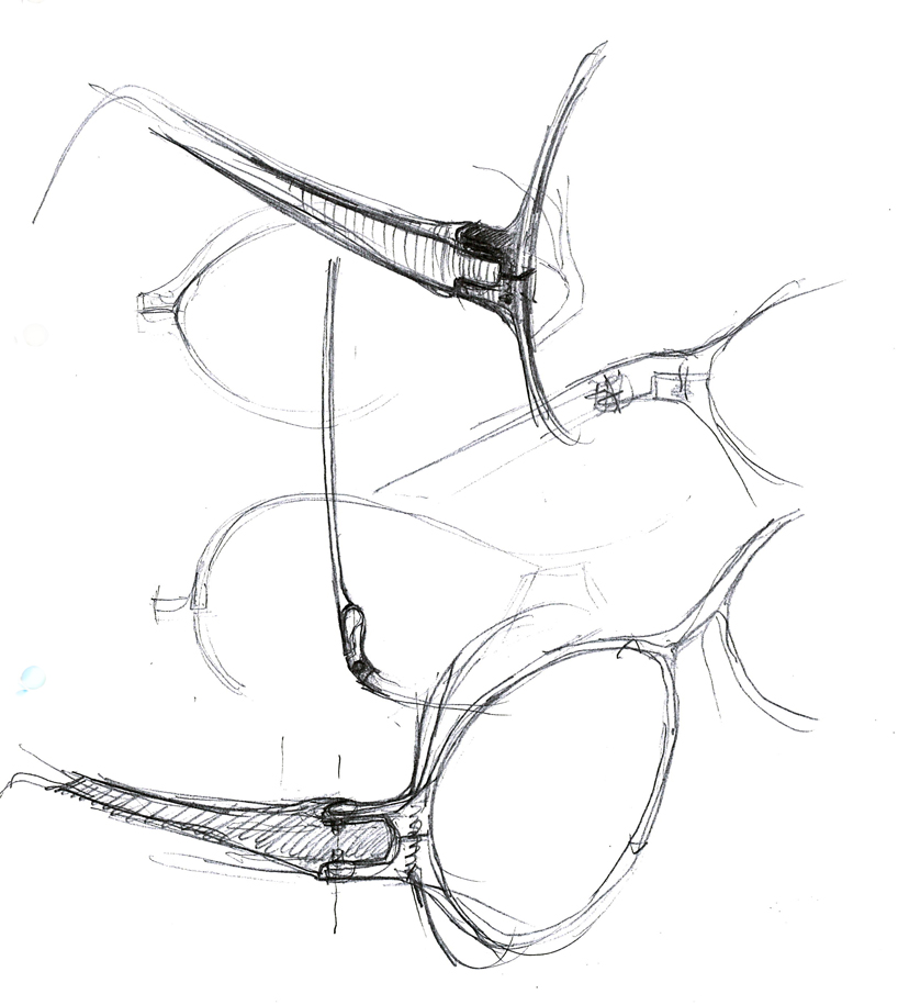 alberto meda reworks the relationship between glasses + frame for JINS eyewear collection