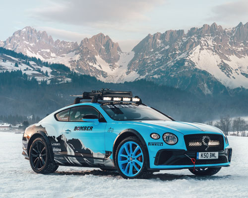 bentley prepares special edition continental GT for the 2020 GP ice race in austria