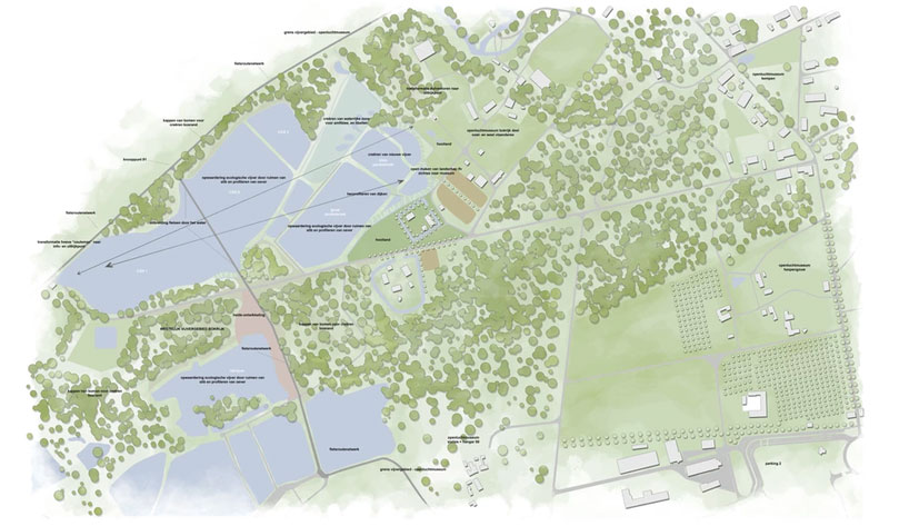 burolandschap's landscape design lets you ‘cycle through water’ in belgium designboom