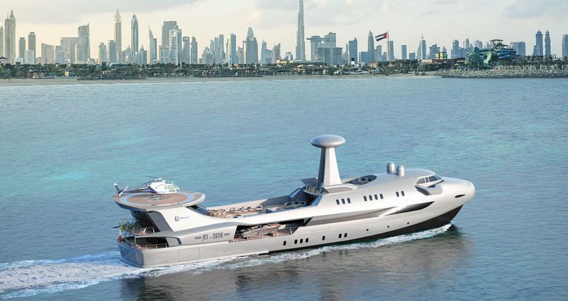 the codecasa superyacht stretches 230-feet and looks like a jumbo jet the codecasa superyacht stretches 230-feet and looks like a jumbo jet