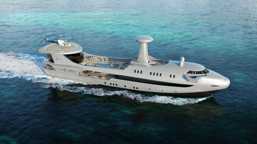 the codecasa superyacht stretches 230-feet and looks like a jumbo jet the codecasa superyacht stretches 230-feet and looks like a jumbo jet