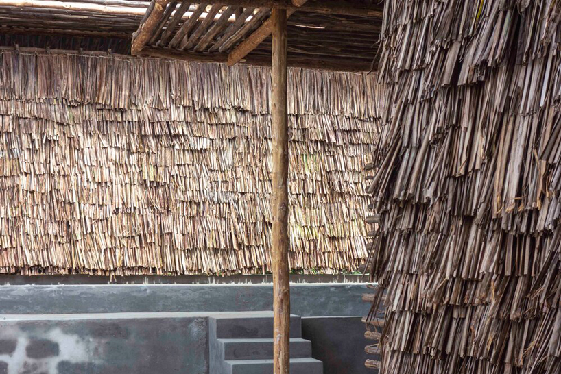 eco moyo education center in kenya adds two new classrooms clad in dried coconut leaves