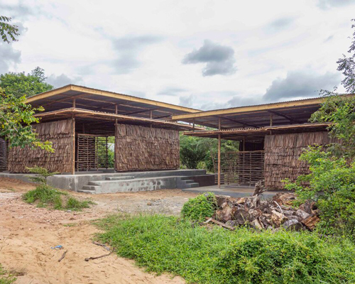 eco moyo education center in kenya adds two new classrooms clad in dried coconut leaves