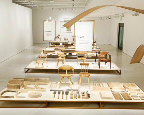 japan house exhibits traditional japanese woodcraft from the hida region in los angeles