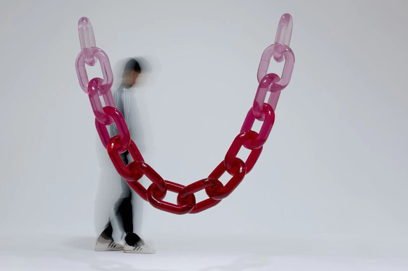 hua wang sculpts immersive chain necklaces and bracelets using resin for gallery all