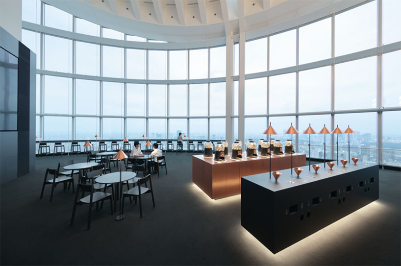 nendo designs an almost fully-automated cafe called gacha gacha coffee - 4