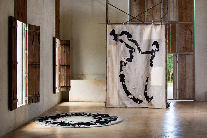 mexican artist javier marín weaves his creative process into rugs + tapestries for odabashian