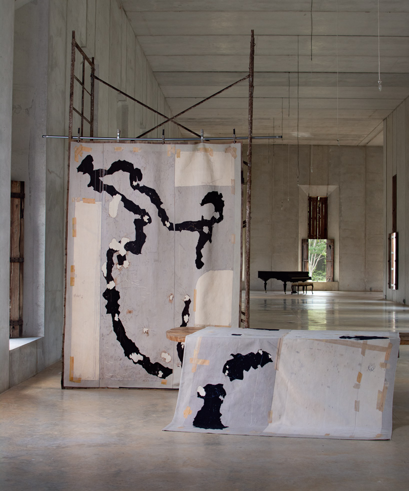 mexican artist javier marín weaves his creative process into rugs + tapestries for odabashian