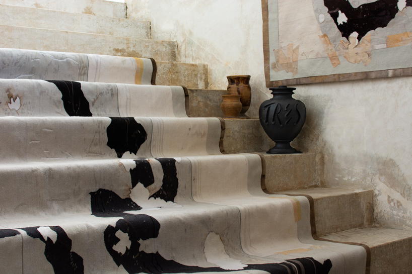 mexican artist javier marín weaves his creative process into rugs + tapestries for odabashian