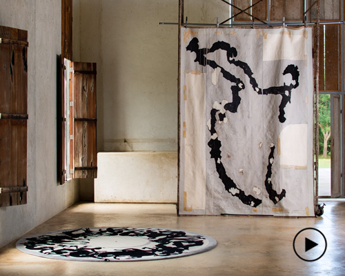 mexican artist javier marín weaves his creative process into rugs + tapestries for odabashian