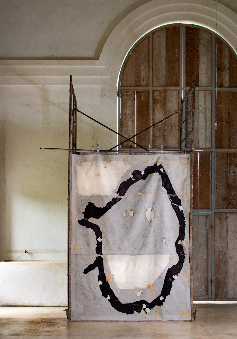 mexican artist javier marín weaves his creative process into rugs + tapestries for odabashian