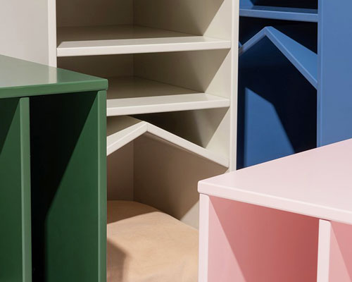 studio PESI transforms flat-pack furniture to create colorful pet houses