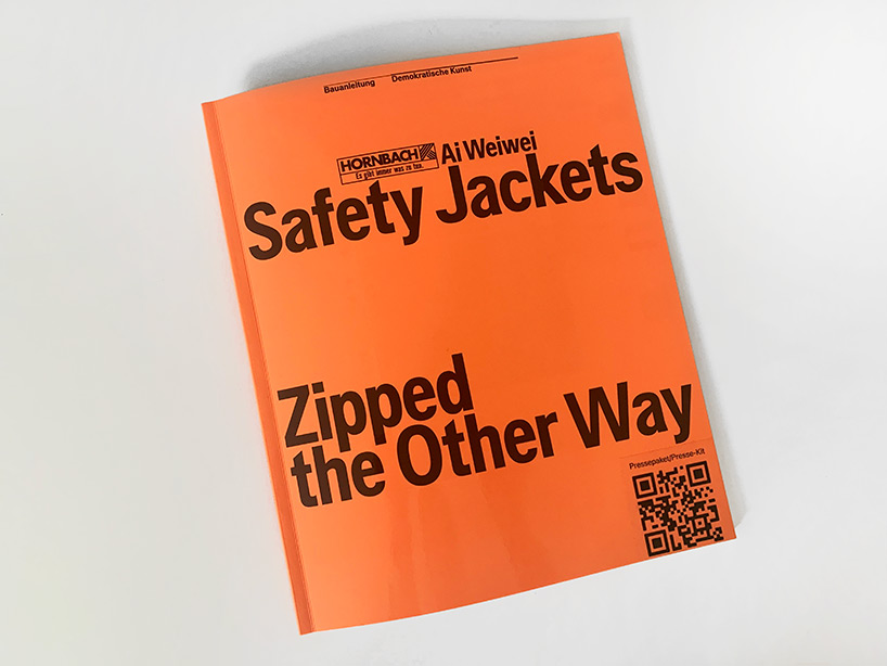 ai weiwei makes DIY sculpture with HORNBACH: safety jackets zipped the other way - 8