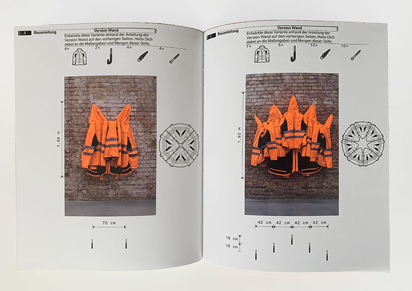 ai weiwei makes DIY sculpture with HORNBACH: safety jackets zipped the other way - 10